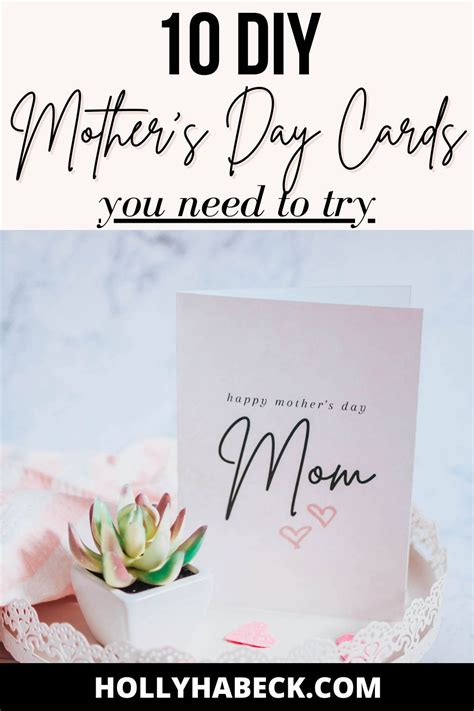 Give Mom The T Of A Beautiful And Personal Card With These 10 Mothers Day Card Diys You Can