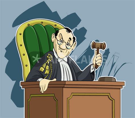 Judge Cartoon Drawing Art Prints And Posters By William Rossin