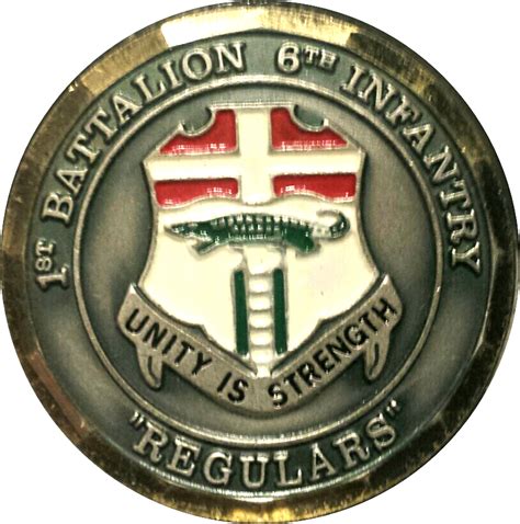 Challenge Coin 1st Battalion 6th Infantry États Unis Numista