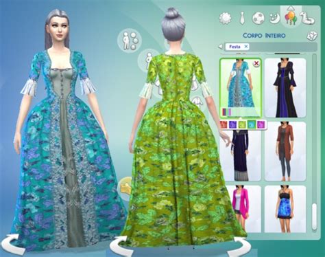 Rococo Dress Conversion By Kiara24 At Mod The Sims Sims 4 Updates