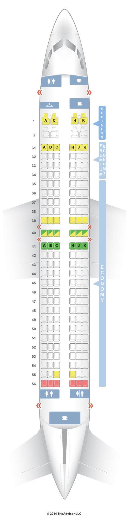 Gallery Of Seat Map And Seating Chart Boeing 737 800 Ethiopian Boeing