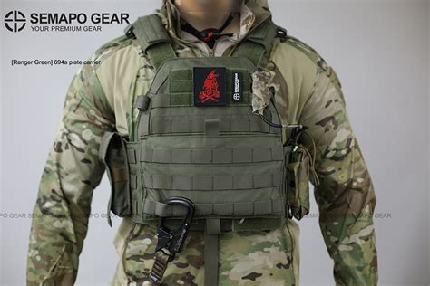 Ranger Green Plate Carrier With Multicam Or Kryptek Mandrake Guns