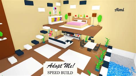 Modern Room In A Futuristic Home Speed Build 🌴 Roblox Adopt Me Youtube