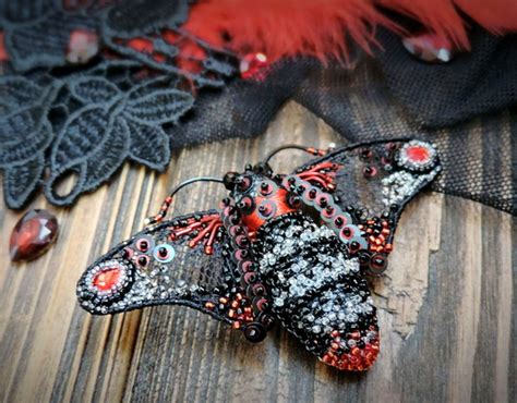 Beautiful Bead Embroidered Butterflies And Moths Beads Magic
