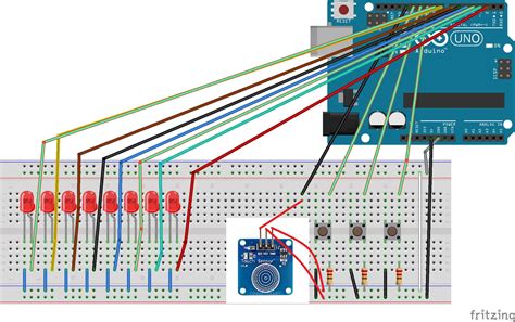 Led Pattern Changer Using Push Buttons Arduino Project Hub