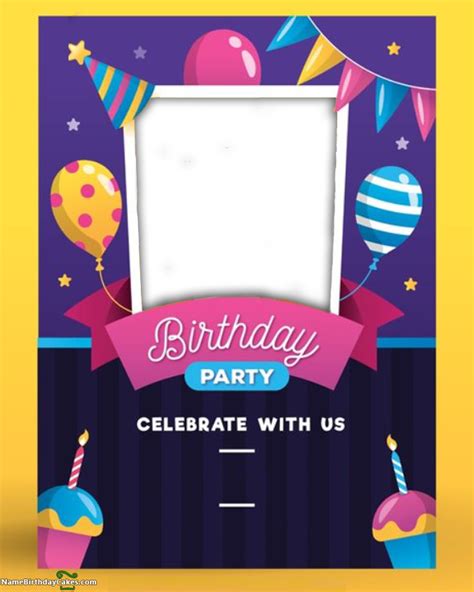 Edit Custom Birthday Invitation Card