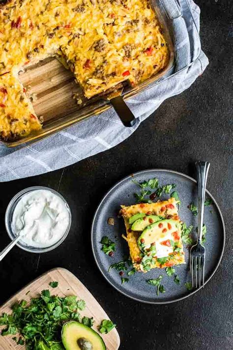 Hash brown egg bake a package of frozen potatoes makes this hash brown egg casserole simple to prepare. Overnight Hash Brown Breakfast Casserole - Renee Nicole's ...