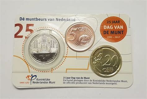 Netherlands Euro Coincard Dag Van De Munt 25 Years 2017 Euro