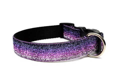 Purple Dog Collar 1 Glitter Dog Collar Etsy