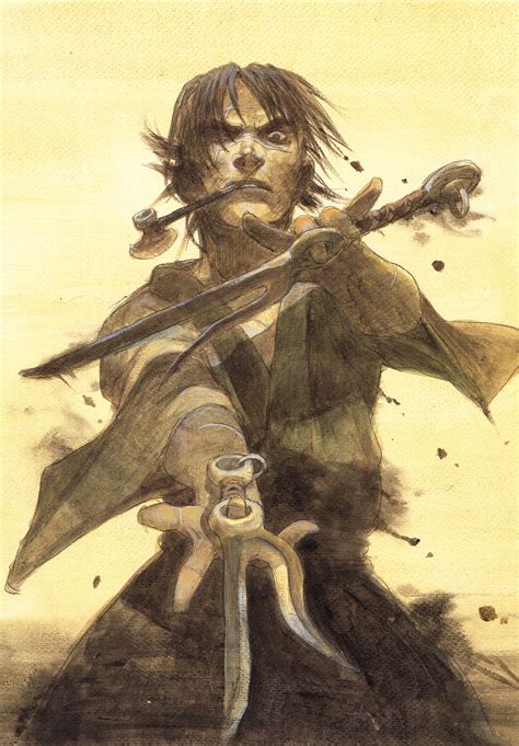 In medieval japan, a witch curses a master swordsman with immortality. Blade of the İmmortal | 無限の住人, 沙村 広明, スケッチ