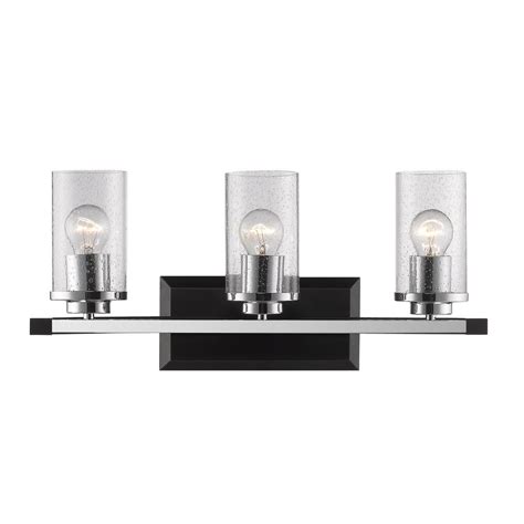 These home depot bathroom vanity sets also come in unique colors, shapes and sizes, all while effortlessly maintaining sync with every. Golden Lighting Mercer 3-Light Black Bath Light-4309-BA3 ...