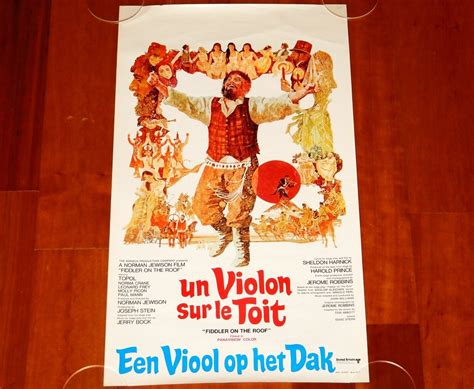 original movie poster fiddler on the roof 1971 unfolded belgian small boonsart shop
