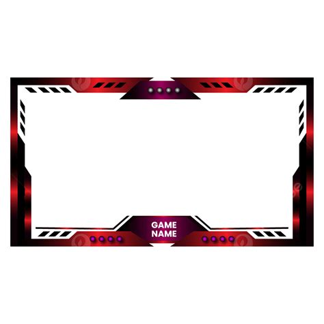 Twitch Clipart Hd Png Vector Twitch Overlay With Red Gradient Twitch