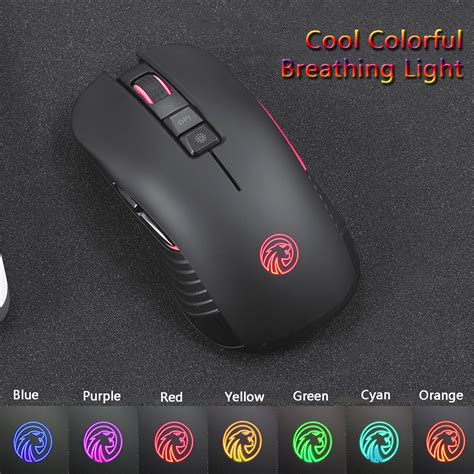 M600 1600 Dpi Buttons Mice 7 Colors Led Optical Rechargeable 24ghz