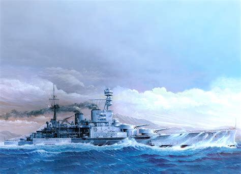 Wallpaper Hms Repulse 1941 Ships Painting Art Military