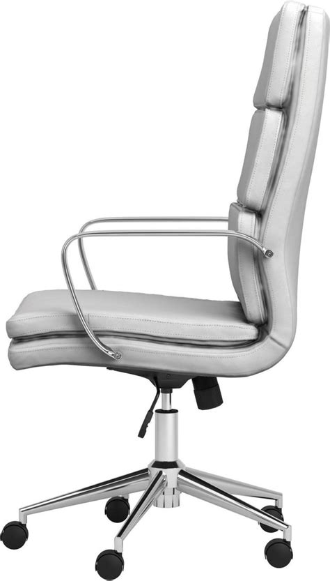Coaster® White High Back Upholstered Office Chair Midwest Clearance