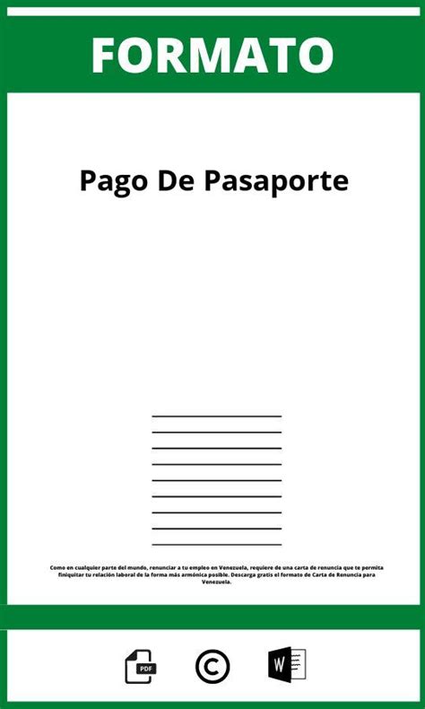Como Llenar La Hoja De Pago Del Pasaporte