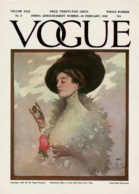 A Vintage Vogue Magazine Cover Of A Woman By Will Foster Vogue