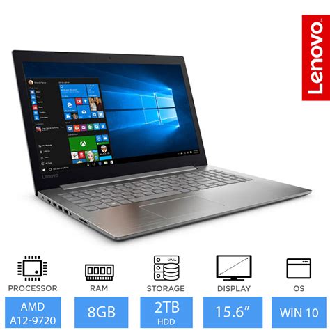 Lenovo Ideapad 320 156 Full Hd Laptop Amd A12 9720p 8gb Ram 2tb Hdd