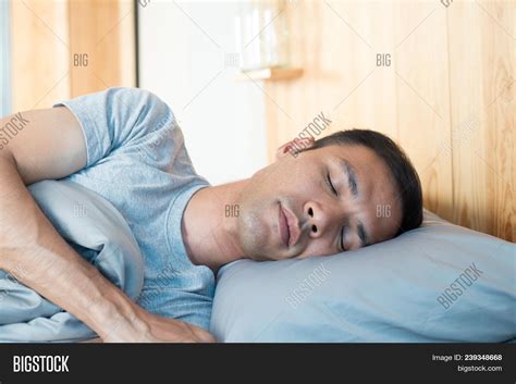 Asian Man Sleeping On Image And Photo Free Trial Bigstock