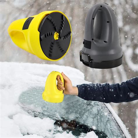 Car Electric Ice Snow Scraper Heated Removal Usb Rechargeable Ice