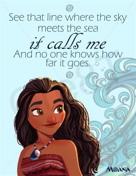 Disney Moana Movie Quote Print Disney Quotes Disney Songs Disney