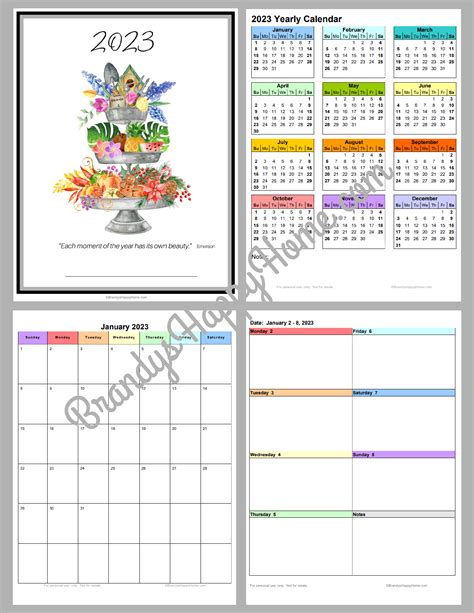 Planning Calendar 2023 Printable Mobila Bucatarie 2023