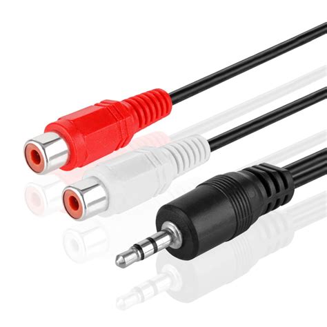 Mm To Rca Audio Cable Adapter Inch Bi Directional Aux