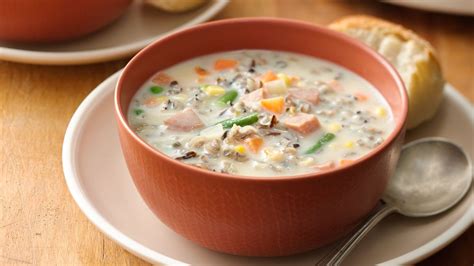 Slow Cooker Ham And Wild Rice Soup Recipe From