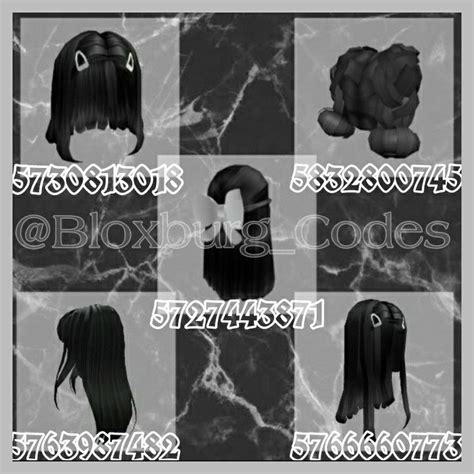 Black Hair Codes Roblox 100 Aesthetic Black Hair Codes Ids For
