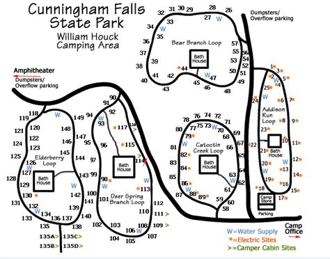 Cunningham Falls Camping Map Lake Livingston State Park Map Images And Photos Finder