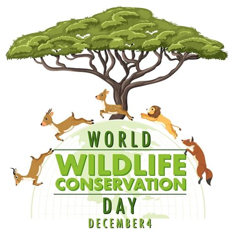 Premium Vector World Wildlife Conservation Day Poster Template