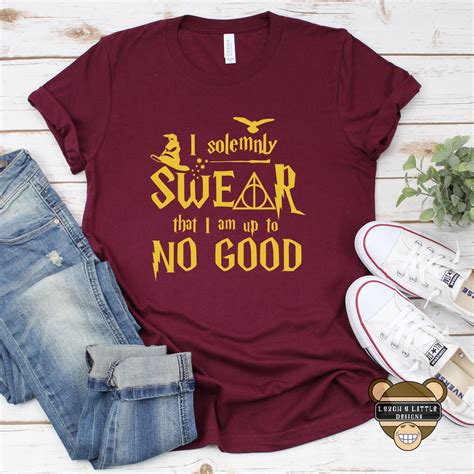 I Solemnly Swear That Iam Up To No Good Shirt Harry Inspired Etsy