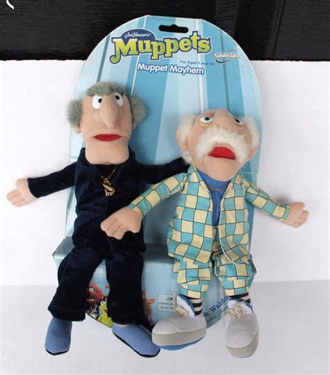 New The Muppets Statler And Waldorf Plush Figure Doll Muppet Mayhem