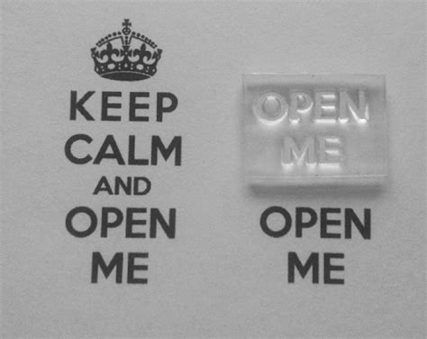 Open Me Add On For Keep Calm And Stamp