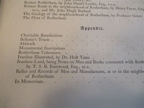 Vintage Book 1879 Historic Notices Of Rotherham John Guest Fsa 708