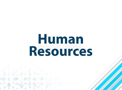 Human Resources Modern Flat Design Blue Abstract Background Stock