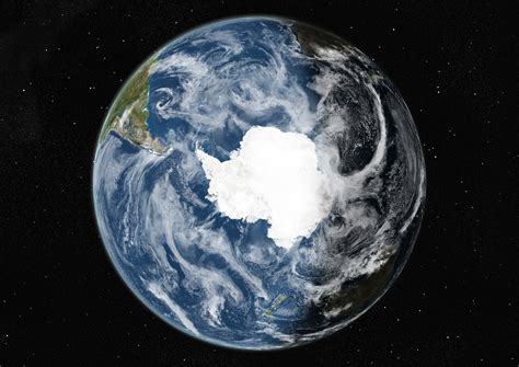 Masaüstü 4961x3508 Piksel Globe Centred On The South Pole True