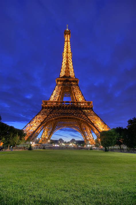 Paris Eiffel Tower At Night The Eiffel Tower Is An