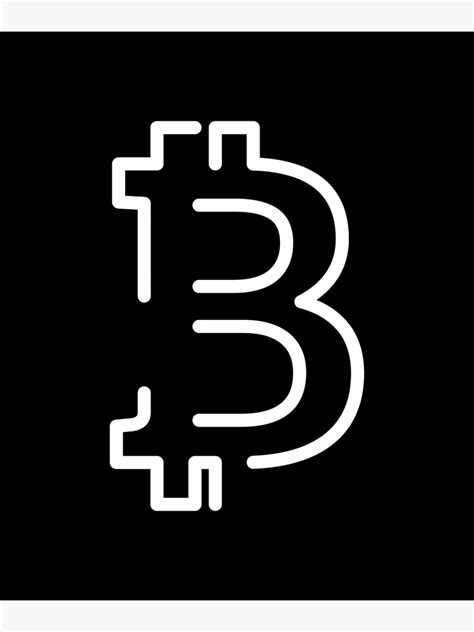 Bitcoin Logo Crypto Btc Poster For Sale By Mobilitips Redbubble