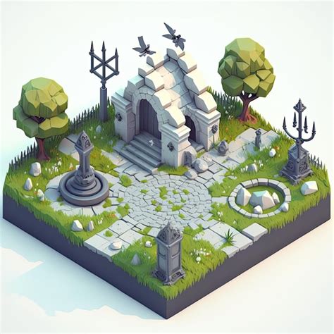 Premium Photo Rpg Map Isometric Rpg Item Object For Rpg Game