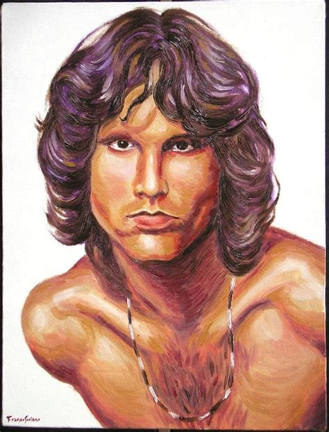 Original Jim Morrison Doors Oil Painting Canvas 100 Handmade Etsy