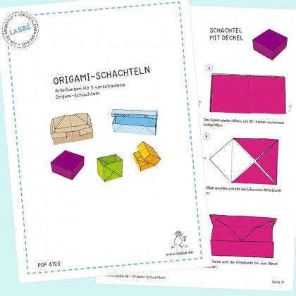 Origami schachtel mit deckel falten. Origami Anleitung Schachtel Pdf / Anleitung Masu ...