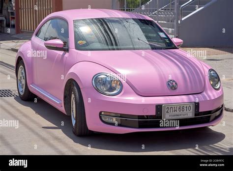 Pink Volkswagen Beetle Vintage