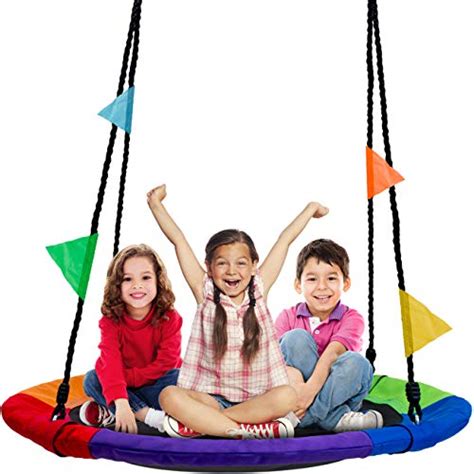 This natural wood swing seat is perfect for use from ages 3 and up and adds a touch of traditional fun to your yard. 10 Best Round Swings Handpicked for You in 2021 - Best Review Geek