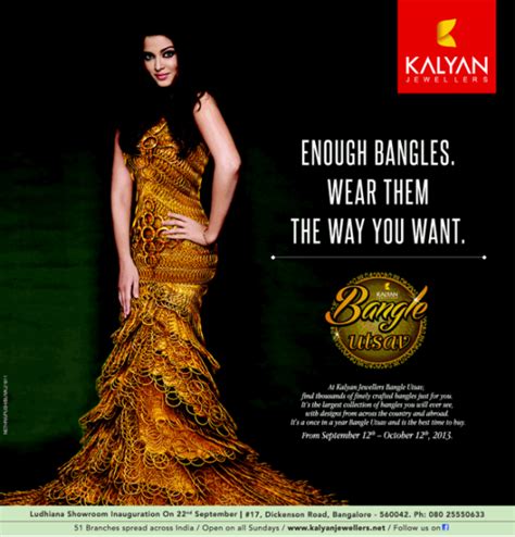 Aishwarya Rai In Kalyan Jewellers Bangle Utsav Print Advertisement Chinki Pinki