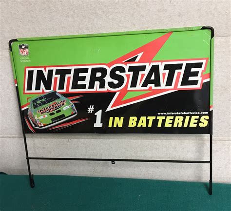 Interstate Batteries Metal Sign Automotive Gas Station Advertising Sign