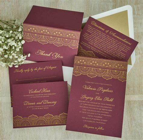 Moroccan Wedding Invitation Suite Wedding Rsvp Cards Etsy Rsvp