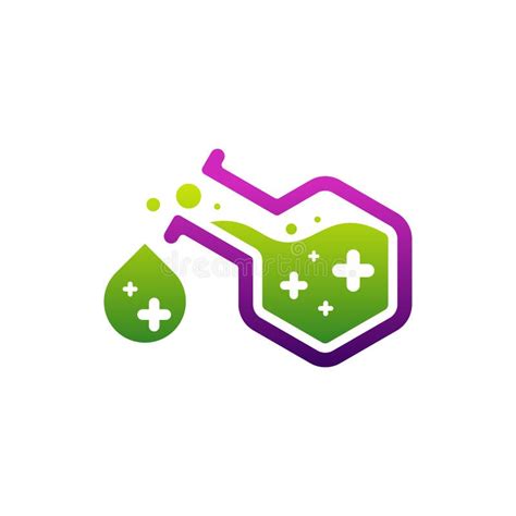 Health Plus With Lab Logo Design Concept Vector Template Icon Symbol