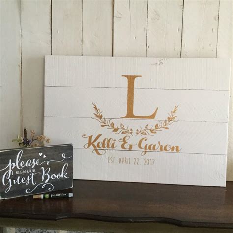 In years to come, you can open the bottle of have guests print one of each photo for themselves and one for you. Wedding Guest Book Alternative - Wood Wedding Guestbook ...